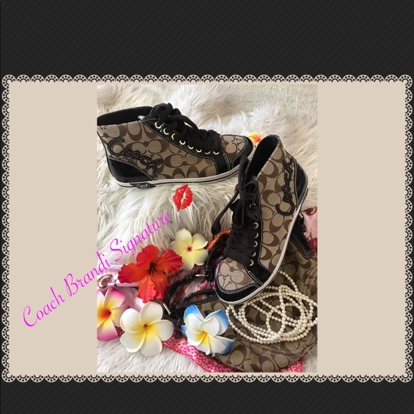 Coach Shoes - Authentic Coach BRANDI Q1083 signature high topten